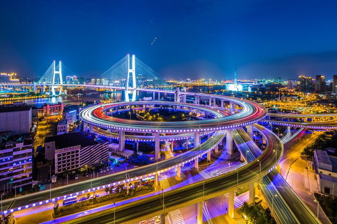 上海南浦大桥景彩